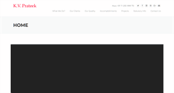Desktop Screenshot of kvprateek.com